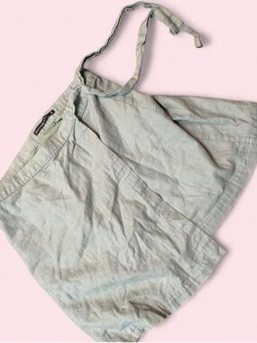 Abercrombie & Fitch Sage Green Linen Wrap Skirt